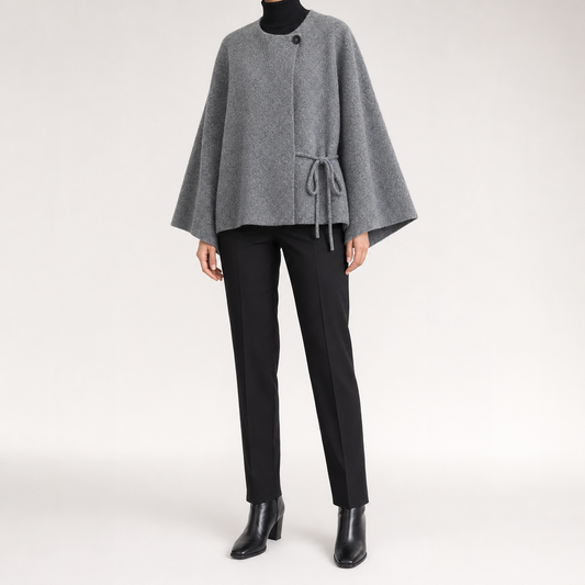 Lindale Kimono Knit Jacket worn, front