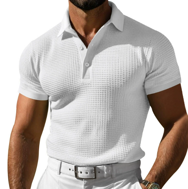 Theo Textured Slim Fit Polo