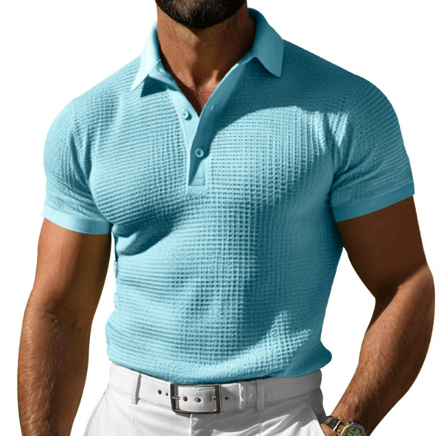 Theo Textured Slim Fit Polo