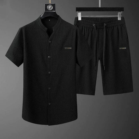 Bexley Rayon-Cotton Crinkle Athleisure Set