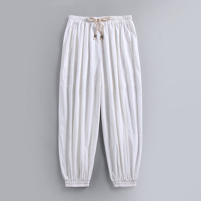 Riviera Linen Wide-Leg Palazzo Pants - Effortless, Airy Comfort