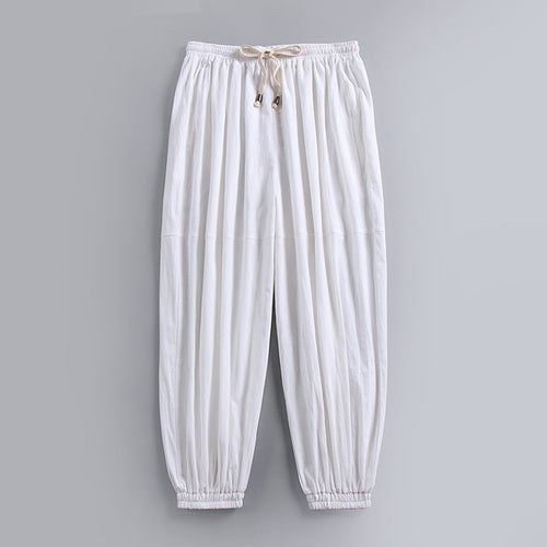 Riviera Linen Wide-Leg Palazzo Pants - Effortless, Airy Comfort
