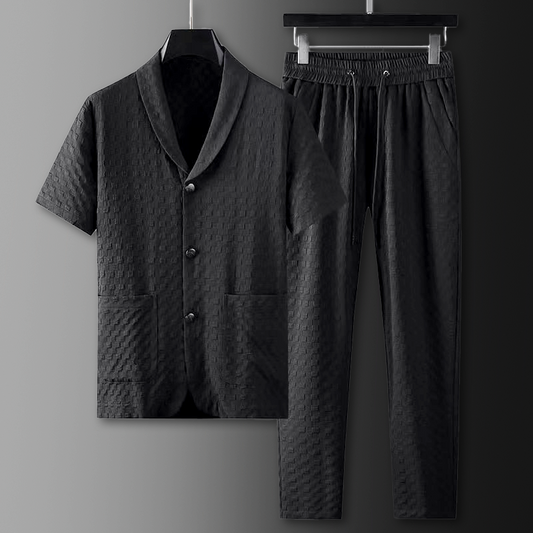 Blythe Cotton Waffle-Weave Lounge Set