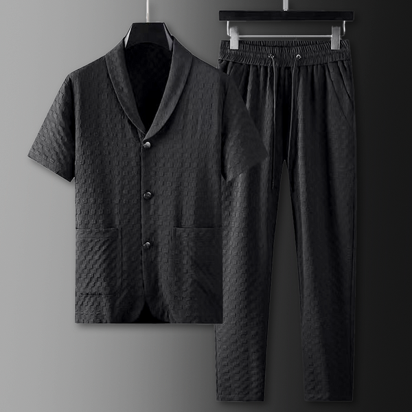 Blythe Cotton Waffle-Weave Lounge Set