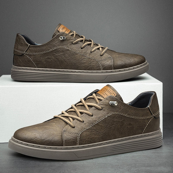 Halden Leather Low-Top Sneakers — Sleek, All-Day Comfort and Style