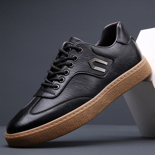 Hudson Leather Lace-Up Sneakers — Timeless Style, Premium Comfort