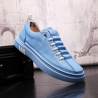 Hudson Premium Leather Lace-Up Sneakers