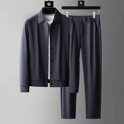 Ashford Stretch Poly-Blend Co-Ord Set with Polo Collar - Modern, Comfortable and Versatile
