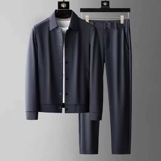 Ashford Stretch Poly-Blend Co-Ord Set with Polo Collar - Modern, Comfortable and Versatile
