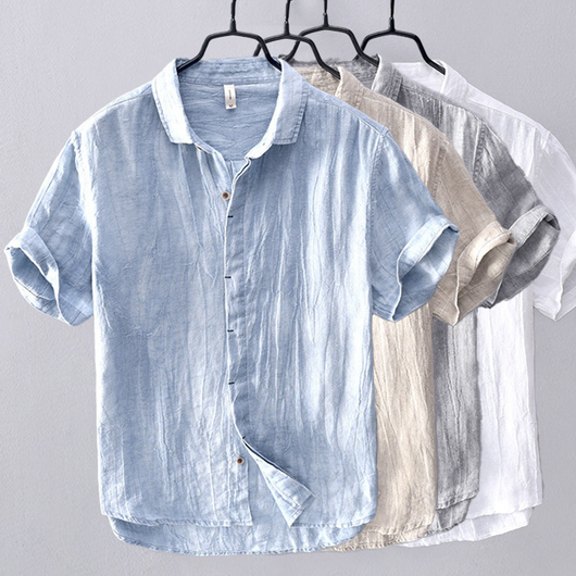 Benton Linen Short-Sleeve Shirt