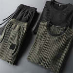 Harbor Cotton-Blend Short-Sleeve Jogger Set - Cozy Comfort for Everyday Wear