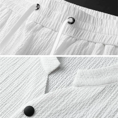 Bexley Rayon-Cotton Crinkle Athleisure Set