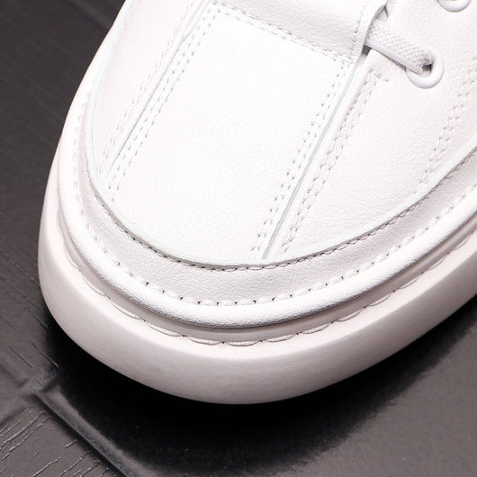 Hudson Premium Leather Lace-Up Sneakers