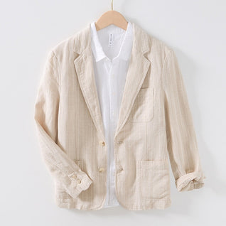Caldera Relaxed-Fit Linen Blazer — Effortless Style, Breathable Comfort