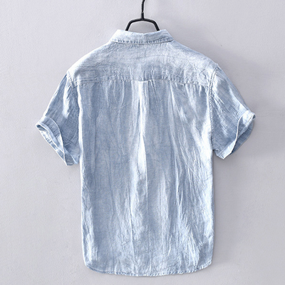 Benton Linen Short-Sleeve Shirt