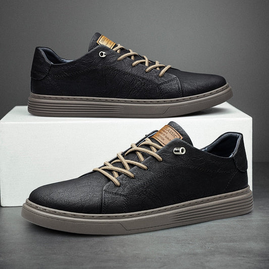 Halden Leather Low-Top Sneakers — Sleek, All-Day Comfort and Style