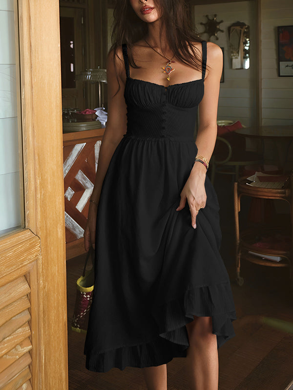 Celeste | Spaghetti Strap Midi Dress