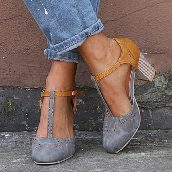 Katharina Spring Block Heel Mary Janes