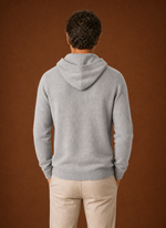 Men's Cashmere-Look Hooded Sweater - Knitted Pullover | Areleon