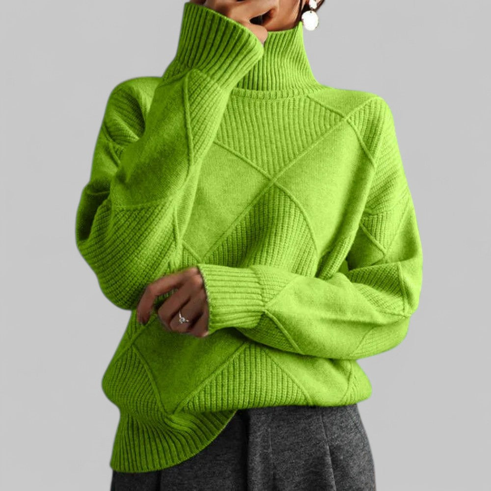 Susanne Relaxed Fit Turtleneck Sweater