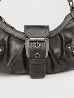 Close-up of the buckle on the Locksley Buckle Baguette