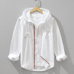 Jens Zip Front Hooded Shirt