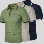 Valentin Contrast Trim Pocket Polo