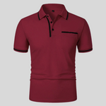 Valentin Contrast Trim Pocket Polo