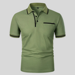 Valentin Contrast Trim Pocket Polo