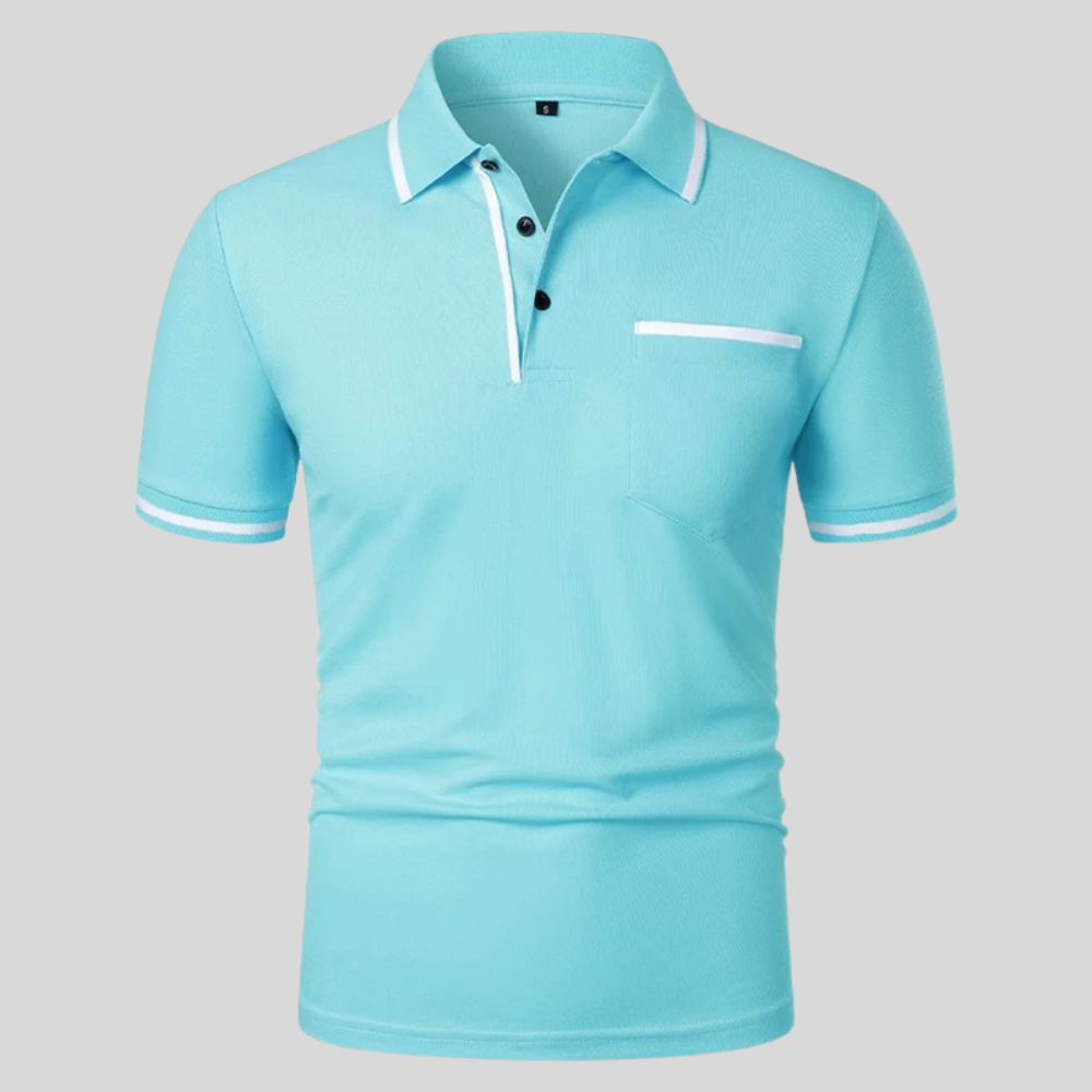 Valentin Contrast Trim Pocket Polo