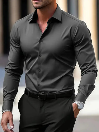 Emil Tailored Long Sleeve Button Shirt