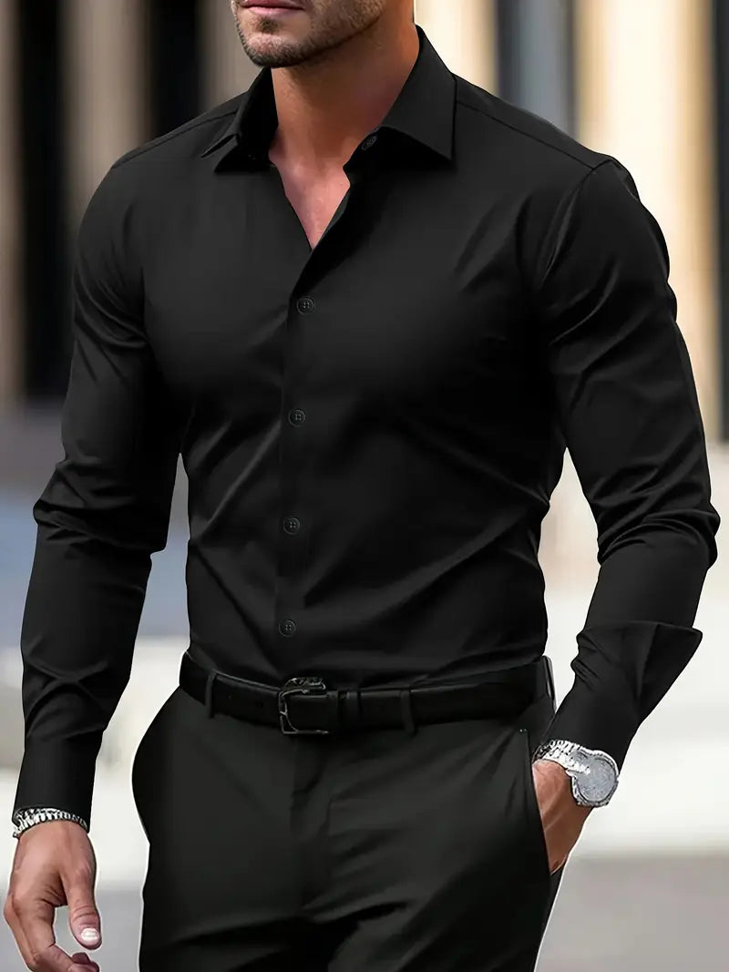 Emil Tailored Long Sleeve Button Shirt