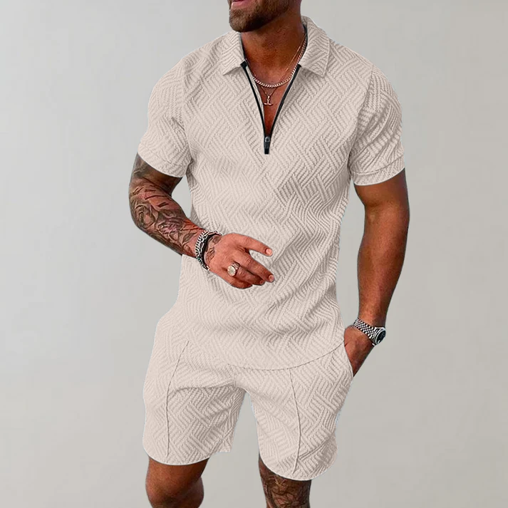 Anton Two-Piece Polo and Shorts Set