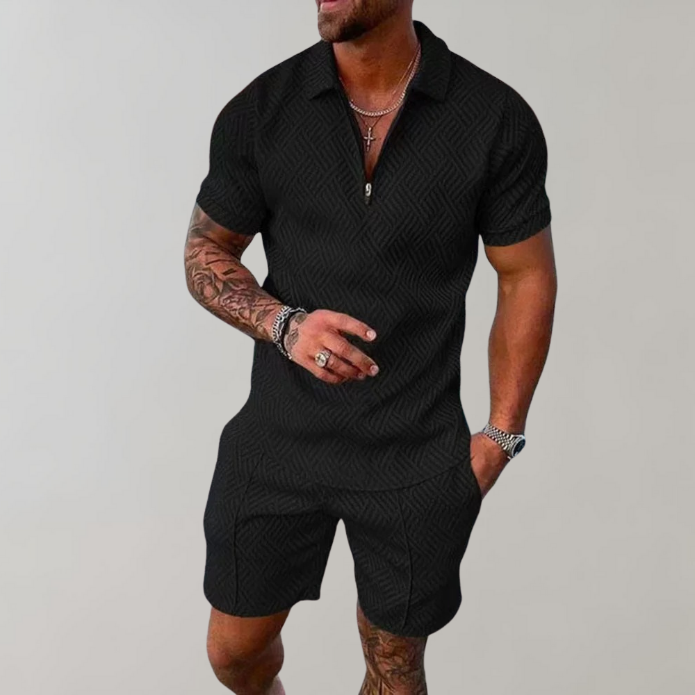 Anton Two-Piece Polo and Shorts Set