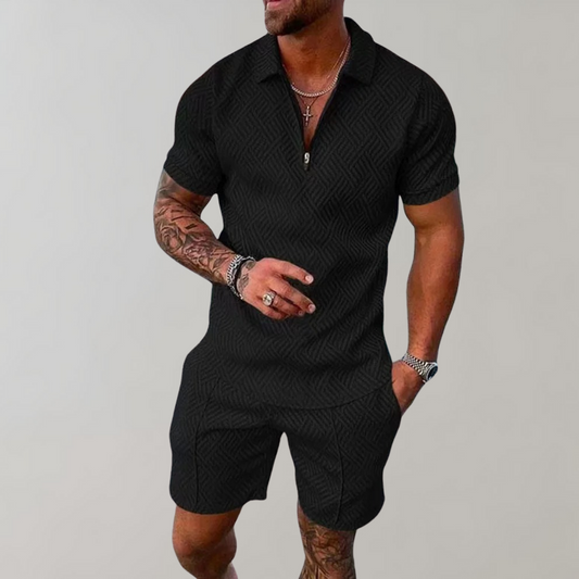 Anton Two-Piece Polo and Shorts Set