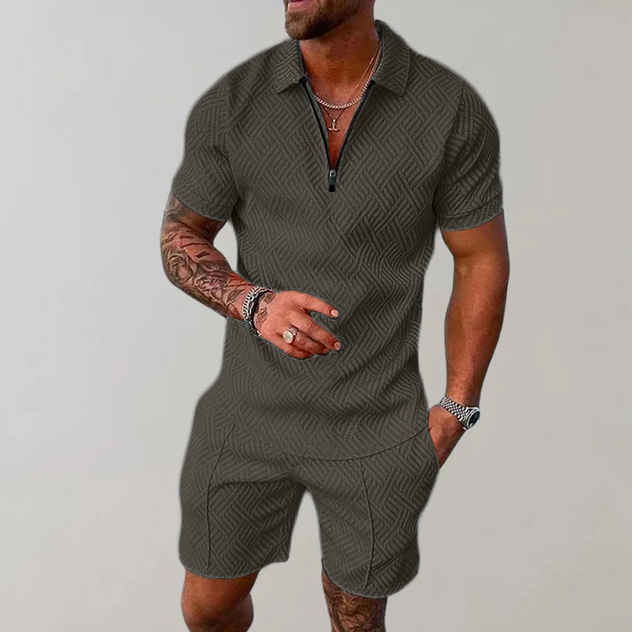 Anton Two-Piece Polo and Shorts Set