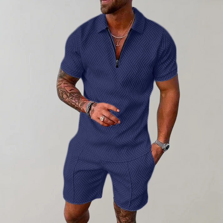 Anton Two-Piece Polo and Shorts Set