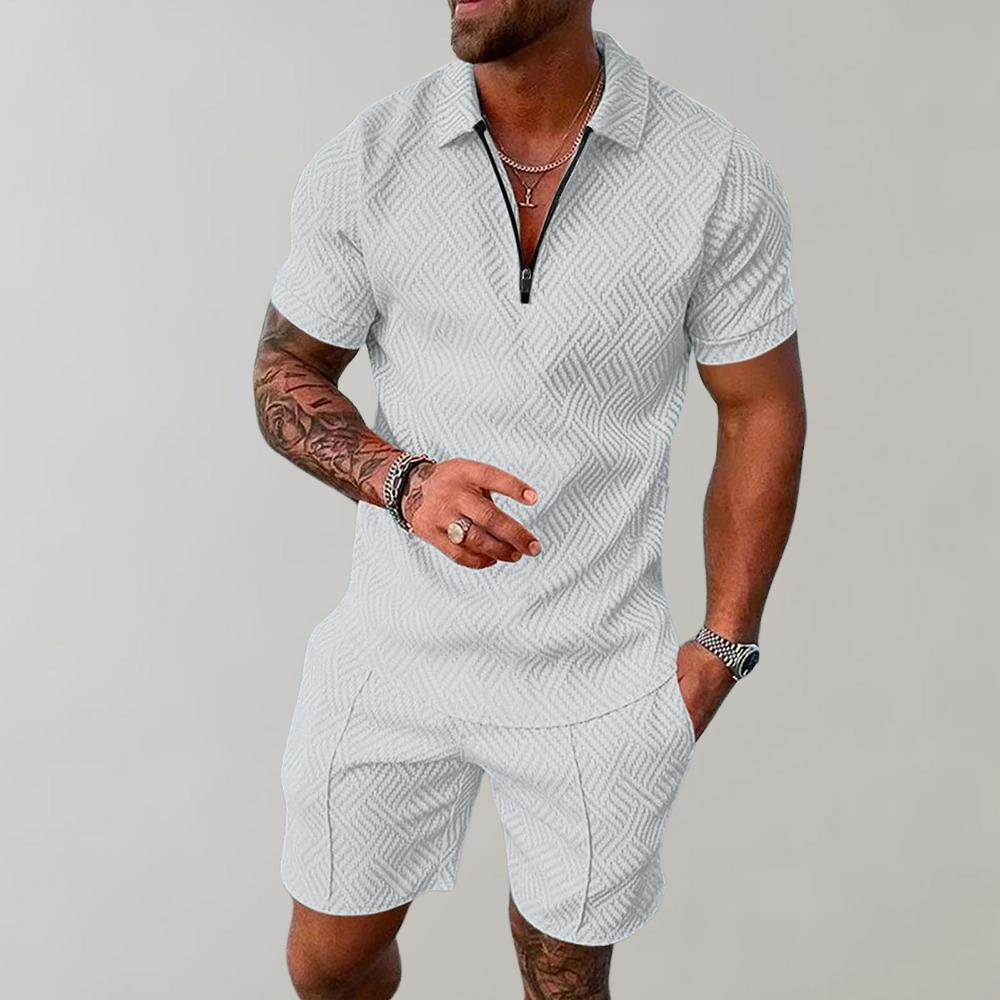 Anton Two-Piece Polo and Shorts Set