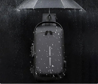 Leon Multifunctional Water-Resistant Crossbody Bag with USB Port