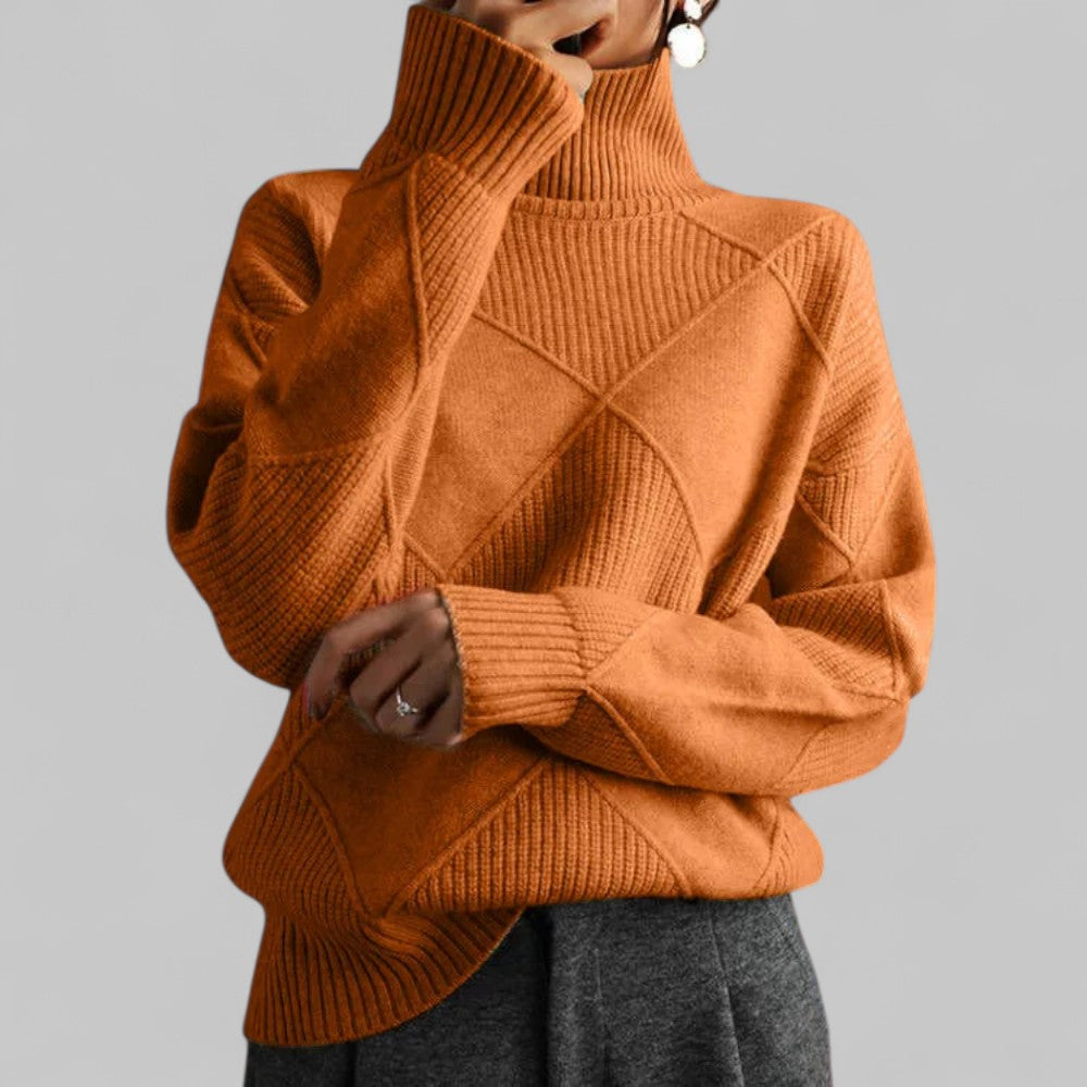 Susanne Relaxed Fit Turtleneck Sweater