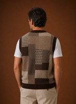 Men's V-Neck Knit Sweater Vest | Areleon