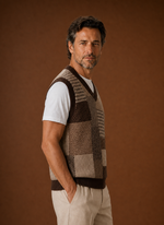 Men's V-Neck Knit Sweater Vest | Areleon