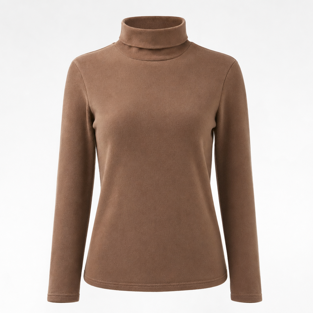 Pinner Half Neck Thermal Top in brown