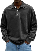 Robert Long-Sleeve Polo Sweatshirt