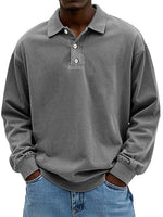 Robert Long-Sleeve Polo Sweatshirt