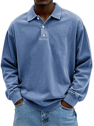 Robert Long-Sleeve Polo Sweatshirt
