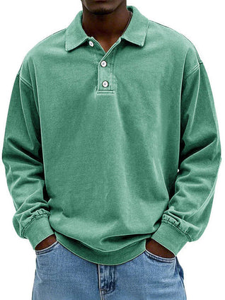 Robert Long-Sleeve Polo Sweatshirt