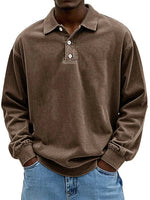 Robert Long-Sleeve Polo Sweatshirt
