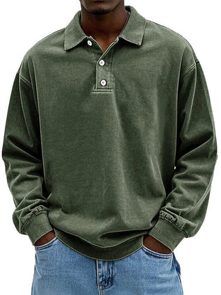 Robert Long-Sleeve Polo Sweatshirt