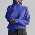 Barbara Oversized Patterned Turtleneck Sweater